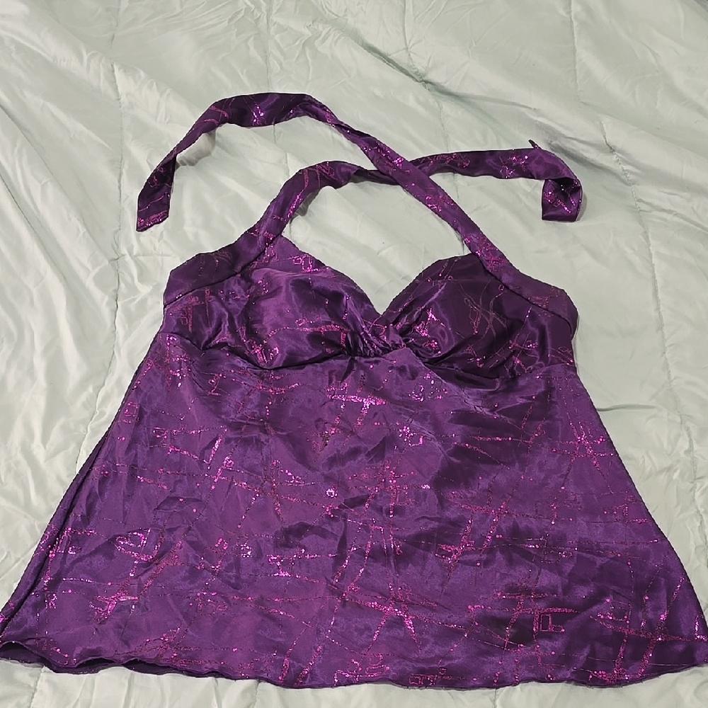 Purple Women's Halter Top